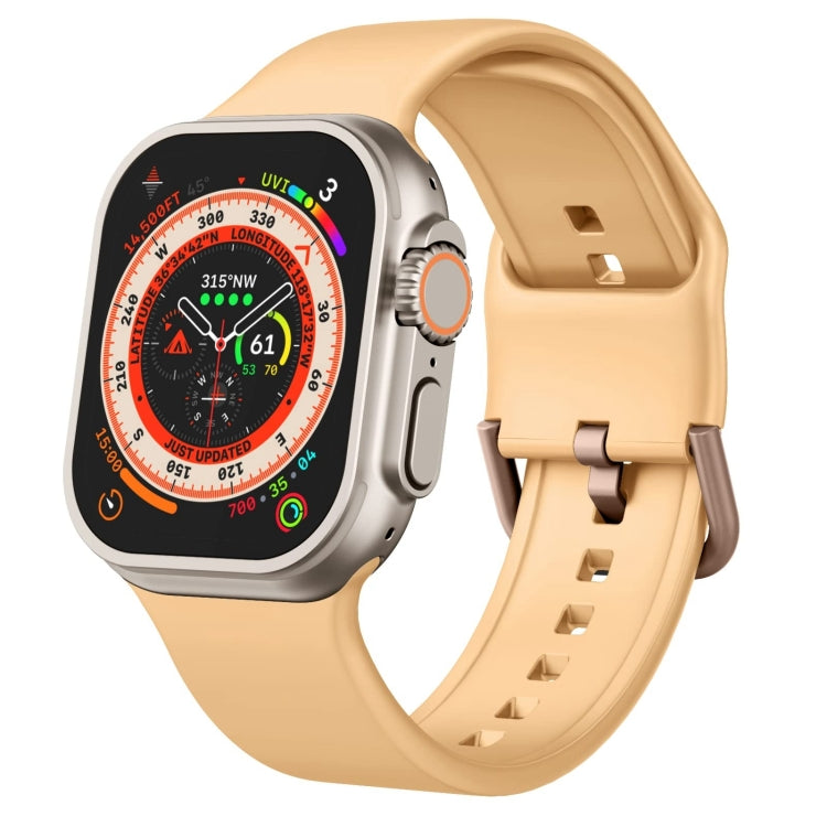 Pin Buckle Silicone Watch Band, For Apple Watch Series 9 45mm