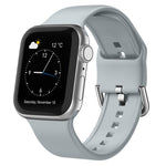 Pin Buckle Silicone Watch Band, For Apple Watch Series 9 45mm