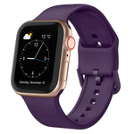Pin Buckle Silicone Watch Band, For Apple Watch Series 9 45mm
