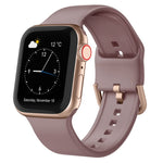 Pin Buckle Silicone Watch Band, For Apple Watch Series 9 45mm