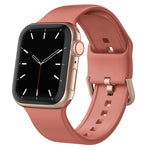 Pin Buckle Silicone Watch Band, For Apple Watch SE 2023 40mm