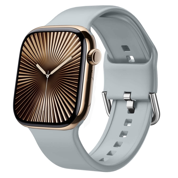 Pin Buckle Silicone Watch Band, For Apple Watch Series 10 46mm