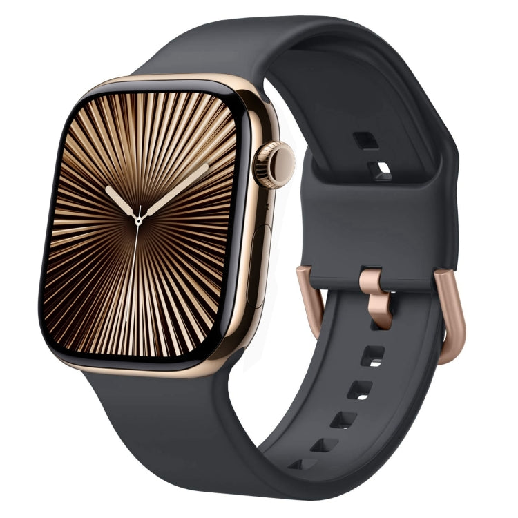 Pin Buckle Silicone Watch Band, For Apple Watch Series 10 46mm