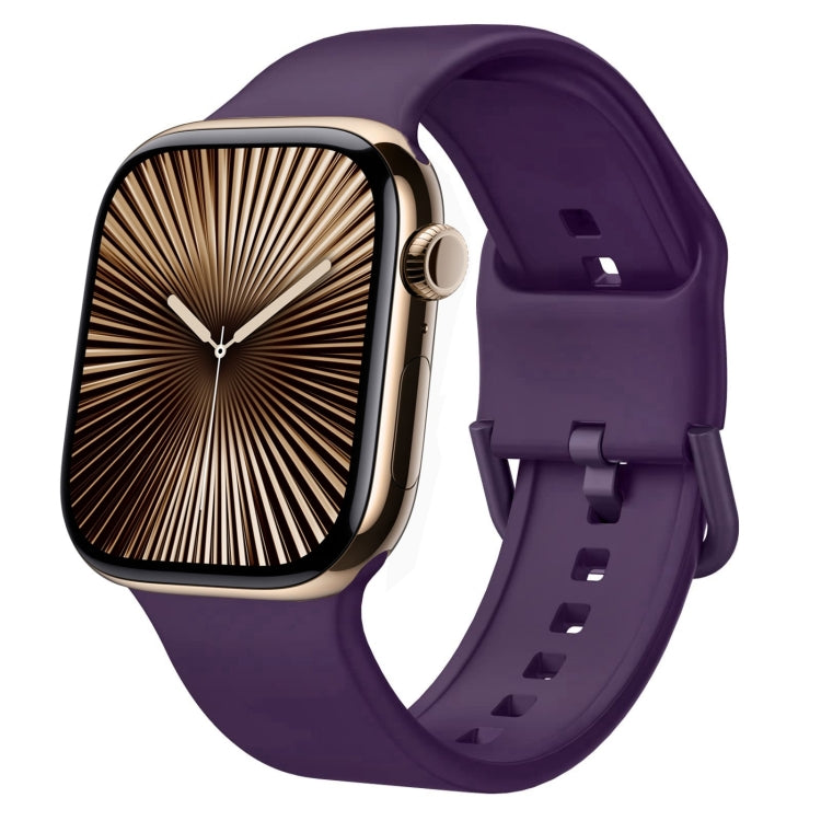 Pin Buckle Silicone Watch Band, For Apple Watch Series 10 42mm