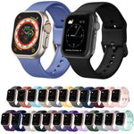 Pin Buckle Silicone Watch Band, For Apple Watch Series 8 41mm