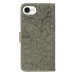 Lace Flower Embossing Flip Leather Phone Case, For iPhone 17e / 16e, For iPhone 17 Pro Max, For iPhone 17 Pro, For iPhone 17, For iPhone Air, For iPhone 16 Pro Max, For iPhone 16 Pro, For iPhone 16 Plus
