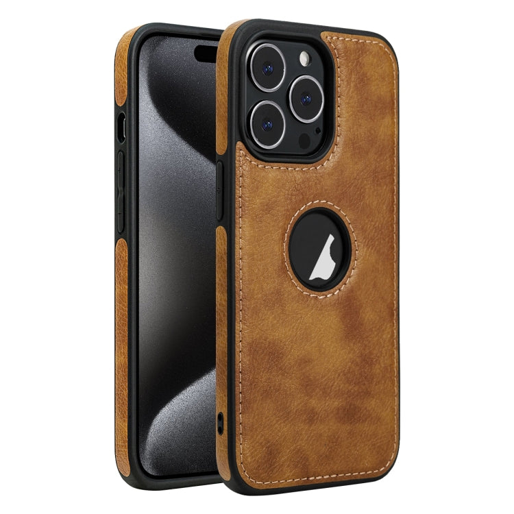Leather Texture Stitching Phone Case, For iPhone 15 Pro Max, For iPhone 15 Pro, For iPhone 15 Plus, For iPhone 15
