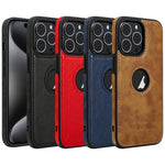 Leather Texture Stitching Phone Case, For iPhone 15 Pro Max, For iPhone 15 Pro, For iPhone 15 Plus, For iPhone 15