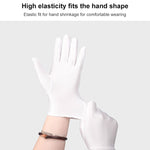 Labor Protection White Anti-sweat Cloth Thickened Gloves, 1 Pair