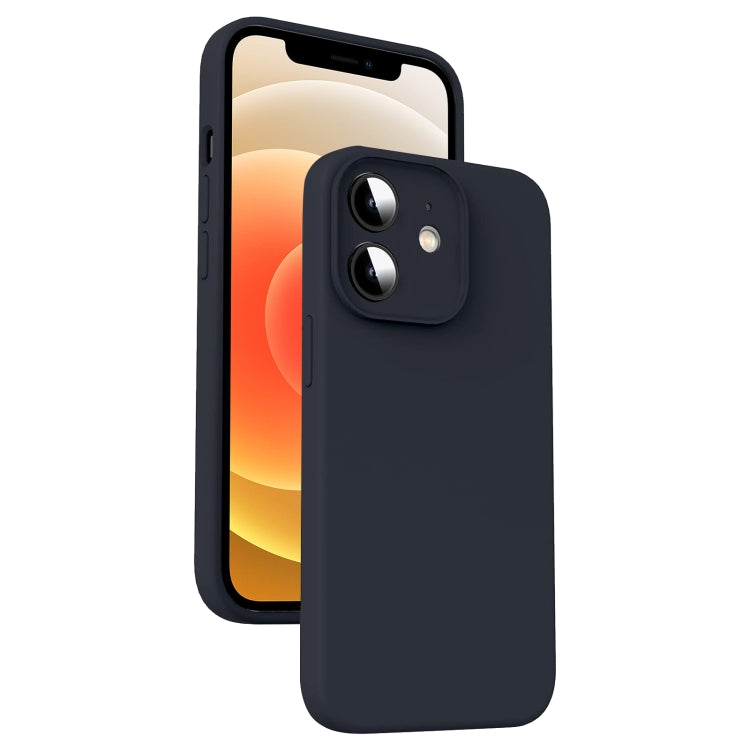 Microfiber Liquid Silicone Shockproof Phone Case, For iPhone 12, For iPhone 12 Pro Max, For iPhone 12 Pro