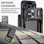 JEEHOOD C22 Series Zipper Wallet Leather Phone Case with Dual Lanyard, For iPhone 17 Pro Max, For iPhone 17 Pro, For iPhone Air, For iPhone 16 Pro Max, For iPhone 16 Pro, For iPhone 16 Plus, For iPhone 16, For iPhone 15 Pro Max