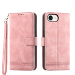 Dierfeng Dream Line TPU Hybrid PU Leather Phone Case, For iPhone 17 Pro Max, For iPhone 17 Pro, For iPhone 17, For iPhone Air, For iPhone 16e, For iPhone 16 Pro Max, For iPhone 16 Pro, For iPhone 16 Plus