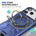 MagSafe Magnetic Shockproof Phone Case with Ring Holder, For iPhone 18 Pro / 17 Pro, For iPhone 18 Pro Max / 17 Pro Max, For iPhone 17, For iPhone Air, For iPhone 16 Pro Max, For iPhone 16 Pro