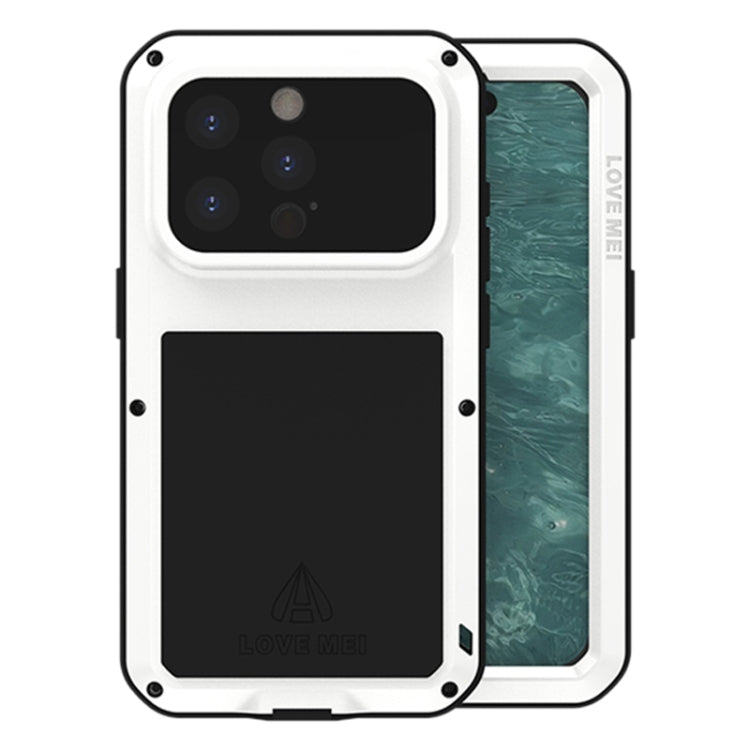 LOVE MEI Metal Shockproof Life Waterproof Dustproof Phone Case, For iPhone 17 Pro Max, For iPhone 17 Pro, For iPhone 17, For iPhone 16 Pro Max, For iPhone 16 Pro, For iPhone 16, For iPhone 15 Pro Max, For iPhone 15 Pro