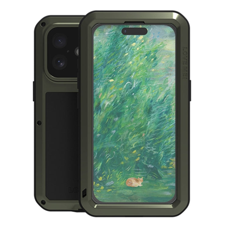 LOVE MEI Metal Shockproof Life Waterproof Dustproof Phone Case, For iPhone 17 Pro Max, For iPhone 17 Pro, For iPhone 17, For iPhone 16 Pro Max, For iPhone 16 Pro, For iPhone 16, For iPhone 15 Pro Max, For iPhone 15 Pro