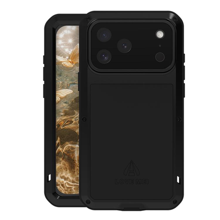 LOVE MEI Metal Shockproof Life Waterproof Dustproof Phone Case, For iPhone 17 Pro Max, For iPhone 17 Pro, For iPhone 17, For iPhone 16 Pro Max, For iPhone 16 Pro, For iPhone 16, For iPhone 15 Pro Max, For iPhone 15 Pro