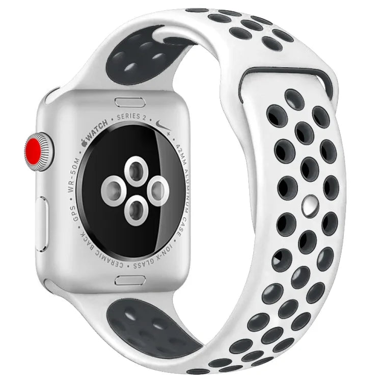 Sport Silicone Watchband Standard Edition, For Apple Watch Series 8&7 41mm / SE 2&6&SE&5&4 40mm / 3&2&1 38mm