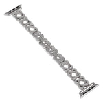 Hearts Crossed Diamond Metal Watch Band, For Apple Watch SE 2022 44mm, For Apple Watch Series 7 41mm, For Apple Watch Series 7 45mm, For Apple Watch SE 40mm, For Apple Watch SE 44mm, For Apple Watch 6 40mm, For Apple Watch Series 6 44mm                ...