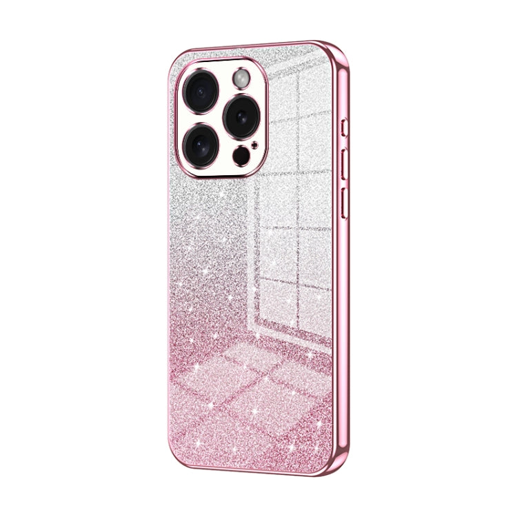 Gradient Glitter Powder Electroplated Phone Case, For iPhone 16 Pro, For iPhone 16 Plus, For iPhone 16, For iPhone 15 Pro Max, For iPhone 15 Pro, For iPhone 15 Plus