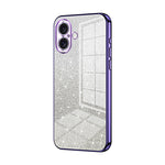 Gradient Glitter Powder Electroplated Phone Case, For iPhone 16 Pro, For iPhone 16 Plus, For iPhone 16, For iPhone 15 Pro Max, For iPhone 15 Pro, For iPhone 15 Plus