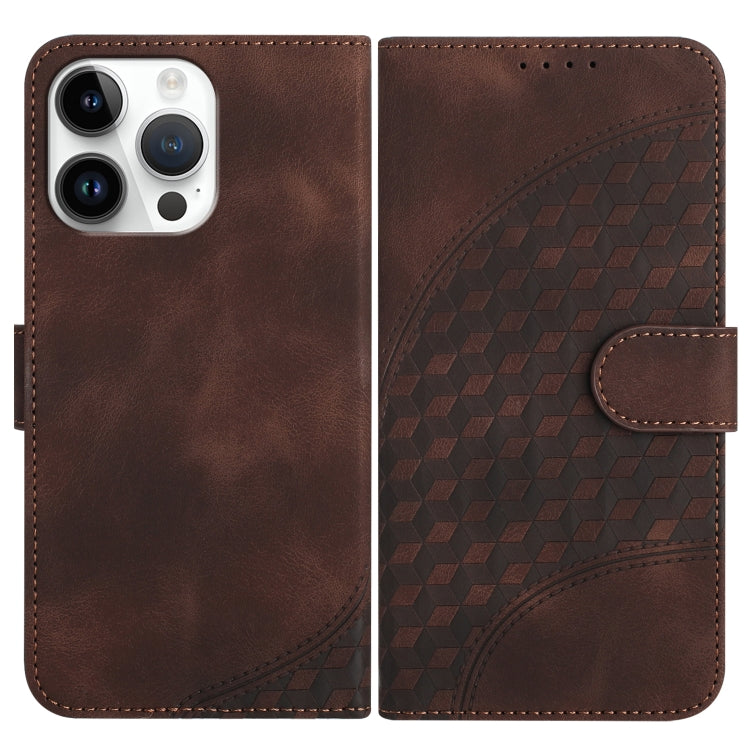 YX0060 Elephant Head Embossed Phone Leather Case with Lanyard, For iPhone 16 Pro, For iPhone 16 Plus, For iPhone 16, For iPhone 15 Pro Max, For iPhone 15 Pro, For iPhone 15 Plus