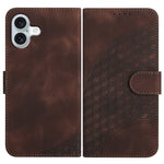 YX0060 Elephant Head Embossed Phone Leather Case with Lanyard, For iPhone 16 Pro, For iPhone 16 Plus, For iPhone 16, For iPhone 15 Pro Max, For iPhone 15 Pro, For iPhone 15 Plus