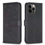 Four-leaf Embossed Leather Phone Case, For iPhone 7 / 8 / SE 2022, For iPhone 13 Pro Max, For iPhone 13 Pro, For iPhone 13, For iPhone 12 / 12 Pro, For iPhone 12 Pro Max, For iPhone 11 Pro Max, For iPhone 11