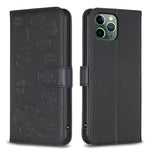 Four-leaf Embossed Leather Phone Case, For iPhone 7 / 8 / SE 2022, For iPhone 13 Pro Max, For iPhone 13 Pro, For iPhone 13, For iPhone 12 / 12 Pro, For iPhone 12 Pro Max, For iPhone 11 Pro Max, For iPhone 11