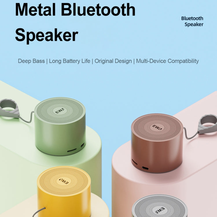 EWA A129 Mini Bluetooth 5.0 Bass Radiator Metal Speaker