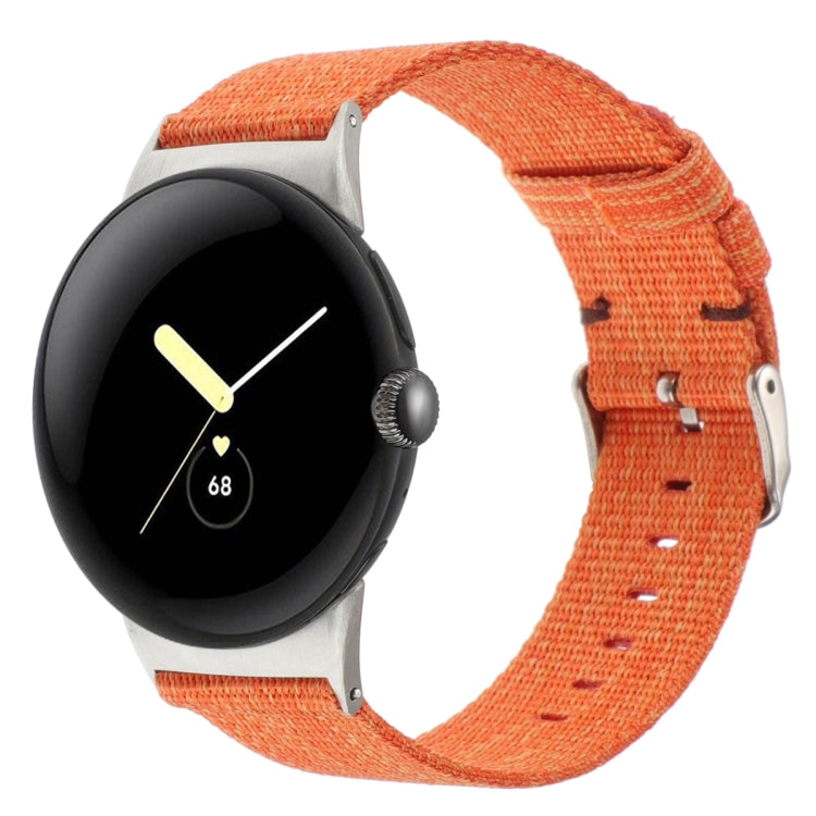 Nylon Canvas Watch Band, For Google Pixel Watch 4 / 3 / 2 / 1 41mm
