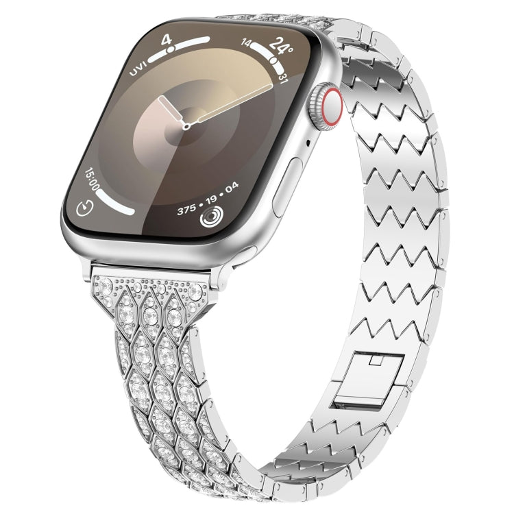 Devil Eye Diamond Bracelet Metal Watch Band, For Apple Watch SE 40mm, For Apple Watch SE 44mm, For Apple Watch Series 6 40mm, For Apple Watch Series 6 44mm, For Apple Watch Series 5 44mm, For Apple Watch Series 5 40mm, For Apple Watch Series 4 44mm    ...
