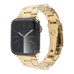 Three-Bead Stainless Steel Watch Band, For Apple Watch Series 3 38mm, For Apple Watch Series 3 42mm, For Apple Watch Series 2 42mm, For Apple Watch Series 2 38mm, For Apple Watch 42mm