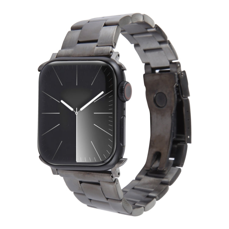 Three-Bead Stainless Steel Watch Band, For Apple Watch Series 3 38mm, For Apple Watch Series 3 42mm, For Apple Watch Series 2 42mm, For Apple Watch Series 2 38mm, For Apple Watch 42mm