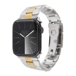 Three-Bead Stainless Steel Watch Band, For Apple Watch Series 3 38mm, For Apple Watch Series 3 42mm, For Apple Watch Series 2 42mm, For Apple Watch Series 2 38mm, For Apple Watch 42mm
