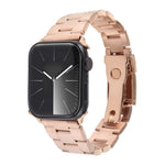 Three-Bead Stainless Steel Watch Band, For Apple Watch Series 3 38mm, For Apple Watch Series 3 42mm, For Apple Watch Series 2 42mm, For Apple Watch Series 2 38mm, For Apple Watch 42mm