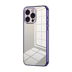 Transparent Plating Fine Hole Phone Case, For iPhone 16 Pro, For iPhone 16 Plus, For iPhone 16, For iPhone 15 Pro Max, For iPhone 15 Pro, For iPhone 15 Plus