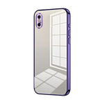 Transparent Plating Fine Hole Phone Case, For iPhone 11 Pro Max, For iPhone 11, For iPhone 11 Pro, For iPhone X / XS, For iPhone XR, For iPhone XS Max