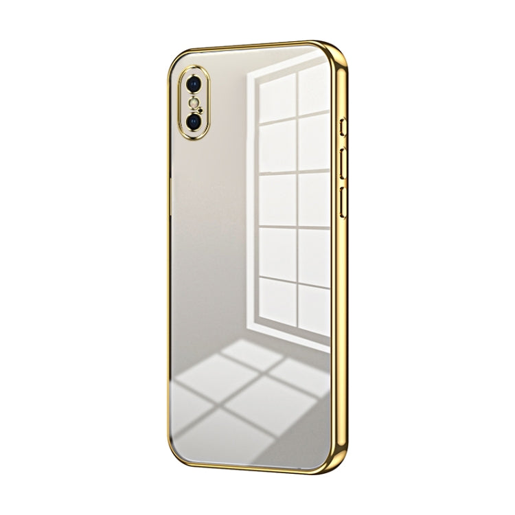 Transparent Plating Fine Hole Phone Case, For iPhone 11 Pro Max, For iPhone 11, For iPhone 11 Pro, For iPhone X / XS, For iPhone XR, For iPhone XS Max