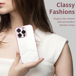 Transparent Plating Fine Hole Phone Case, For iPhone 16 Pro, For iPhone 16 Plus, For iPhone 16, For iPhone 15 Pro Max, For iPhone 15 Pro, For iPhone 15 Plus