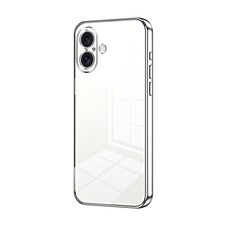 Transparent Plating Fine Hole Phone Case, For iPhone 16 Pro, For iPhone 16 Plus, For iPhone 16, For iPhone 15 Pro Max, For iPhone 15 Pro, For iPhone 15 Plus