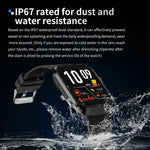 2.01 inch Leather Strap Bluetooth Call Smart Watch Support Heart Rate Monitoring / Non-invasive Blood Sugar, Leather Strap Black, Leather Strap Brown