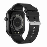 2.01 inch Silicone Strap Bluetooth Call Smart Watch Support Heart Rate Monitoring / Non-invasive Blood Sugar, Silicone Strap Black, Silicone Strap Light Yellow