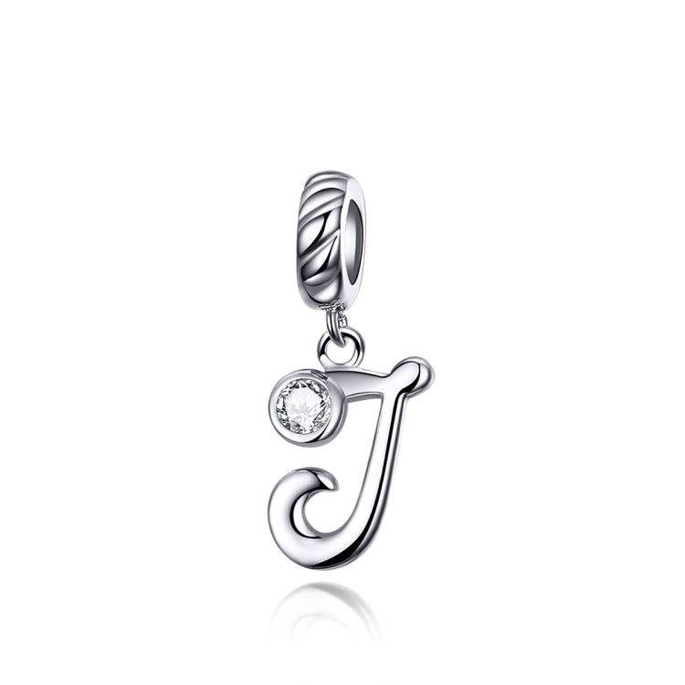 S925 Sterling Silver 26 English Letter Beads DIY Bracelet Necklace Accessories, A, B, C, D, E, F, G, H, I, J, K, L, M, N, O, P, Q, R, S, T, U, V, W, X, Y, Z