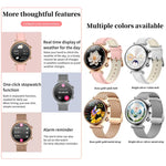 T86 Woman Health 1.27 inch Smart Watch, BT Call / Physiological Cycle / Heart Rate / Blood Pressure / Blood Glucose / SOS
