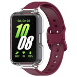 Half Coverage PC Watch Case + Silicone Watch Band Set, For Samsung Galaxy Fit 3