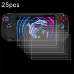 25pcs 9H 0.3mm Explosion-proof Tempered Glass Film, For MSI Claw 8 AI+, For MSI Claw 7 inch Game Console