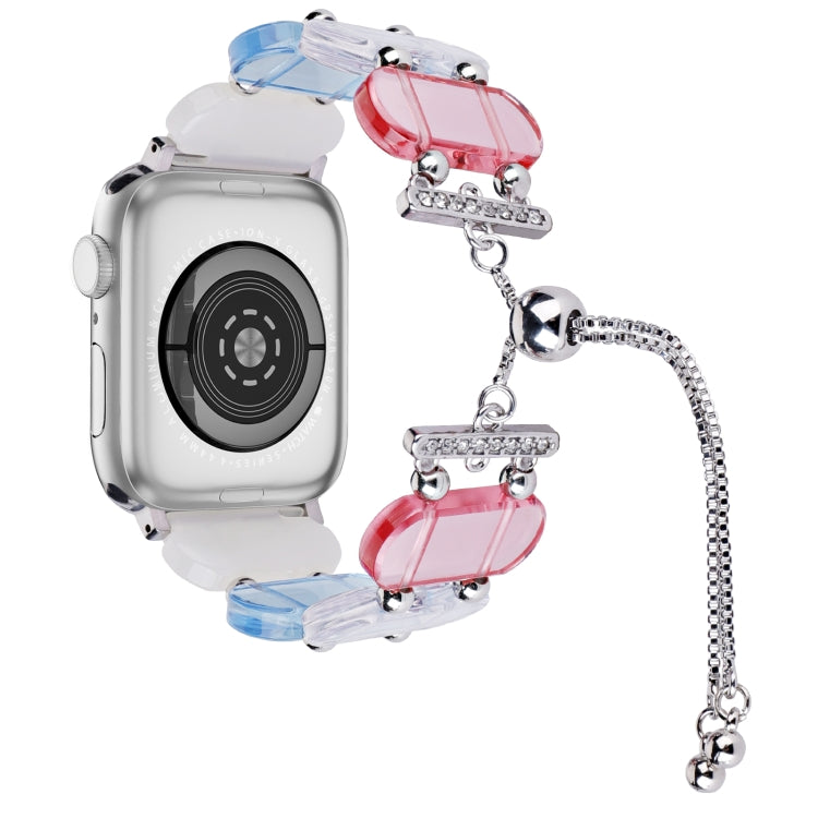 Resin Retractable Chain Watch Band, For Apple Watch Ultra 2 49mm, For Apple Watch Series 9 45mm
