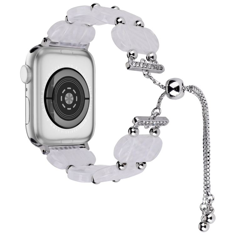 Resin Retractable Chain Watch Band, For Apple Watch Ultra 2 49mm, For Apple Watch Series 9 45mm