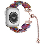 Resin Retractable Chain Watch Band, For Apple Watch Ultra 2 49mm, For Apple Watch Series 9 45mm