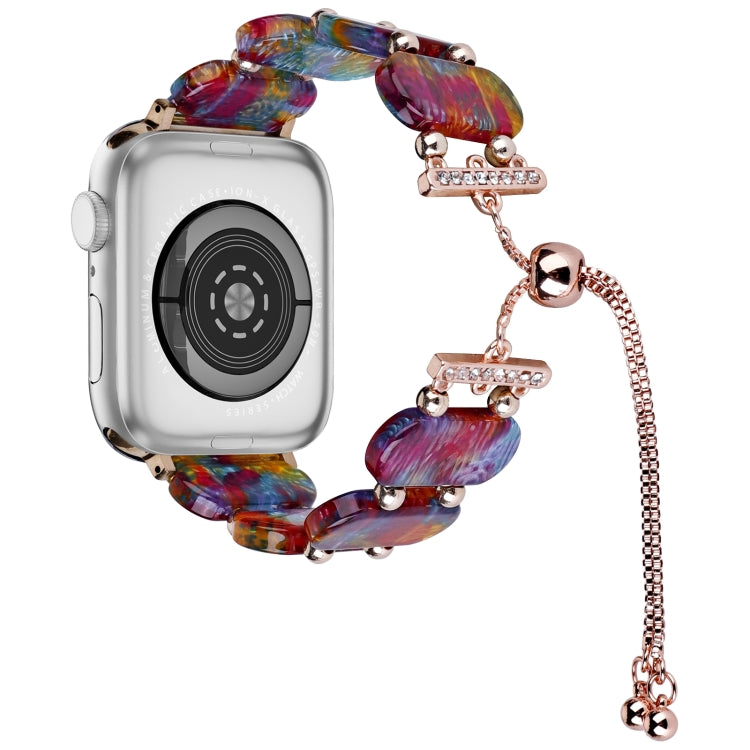 Resin Retractable Chain Watch Band, For Apple Watch Ultra 2 49mm, For Apple Watch Series 9 45mm